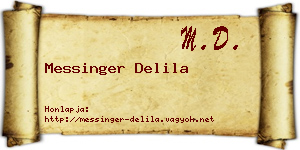 Messinger Delila névjegykártya